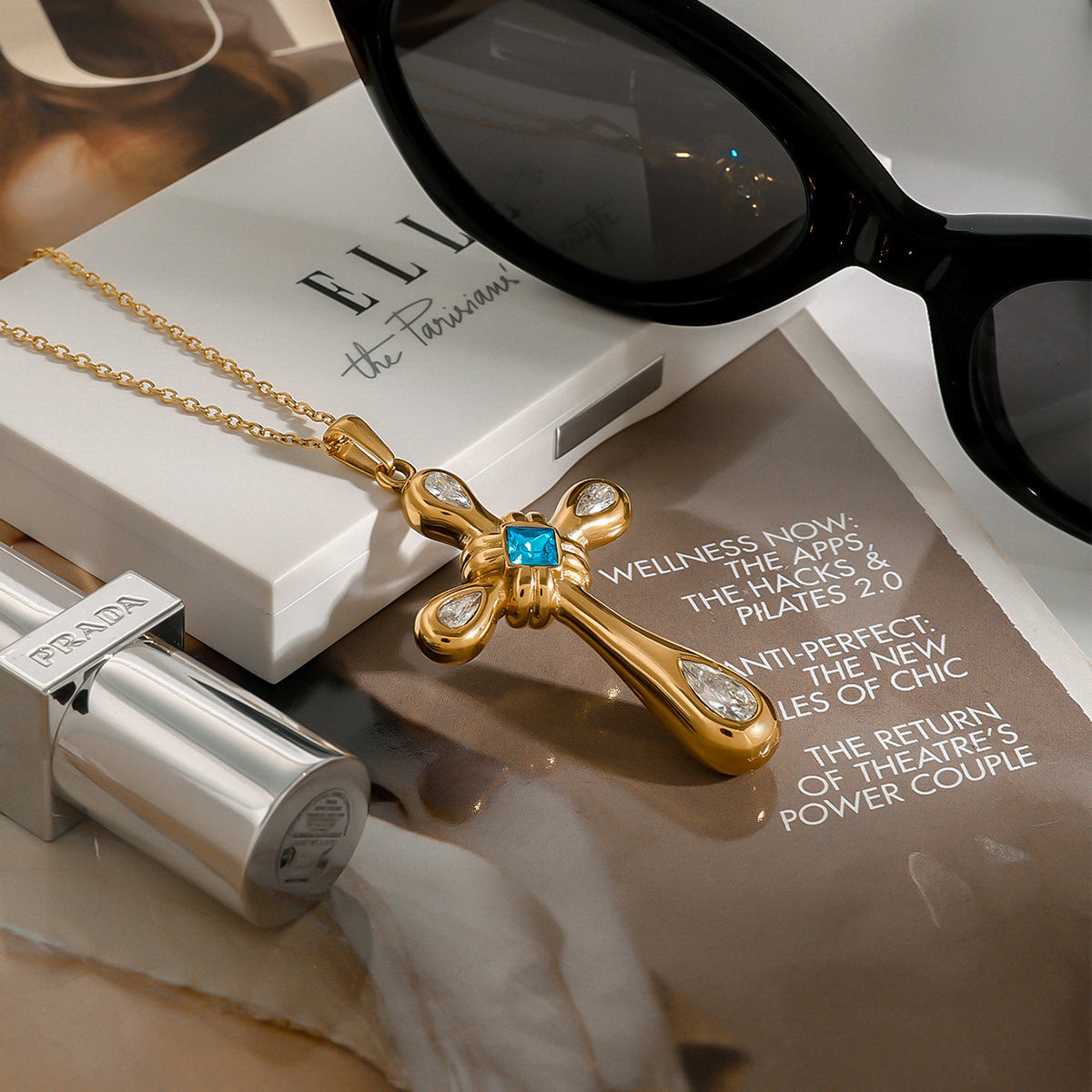 Zircon Titanium Necklace Light Luxury High-grade Jewelry