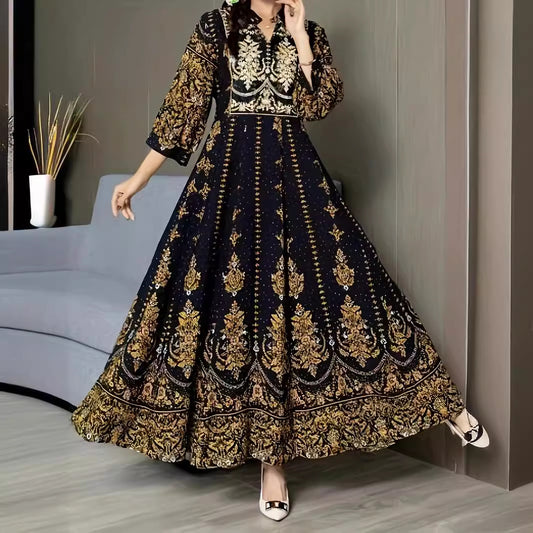Women's Special-interest Design Bohemian Embroidery Ethnic Style Dress