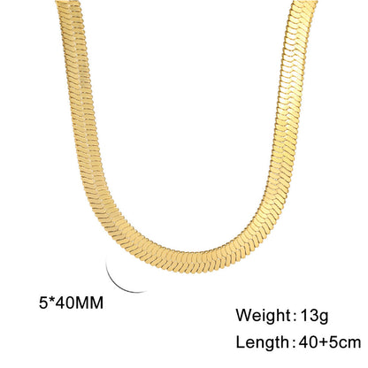 Popular Snake Bone Stainless Steel Choker