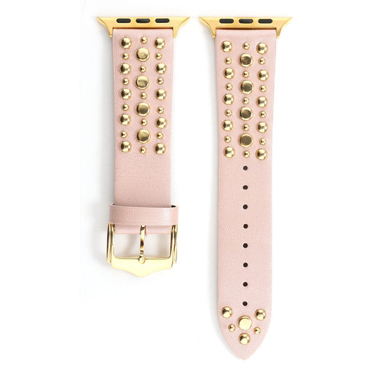 Apple, Strap Silver Nails, Gold Nails, Rose Gold Nails Iwatch54321 Rivet Leather Strap