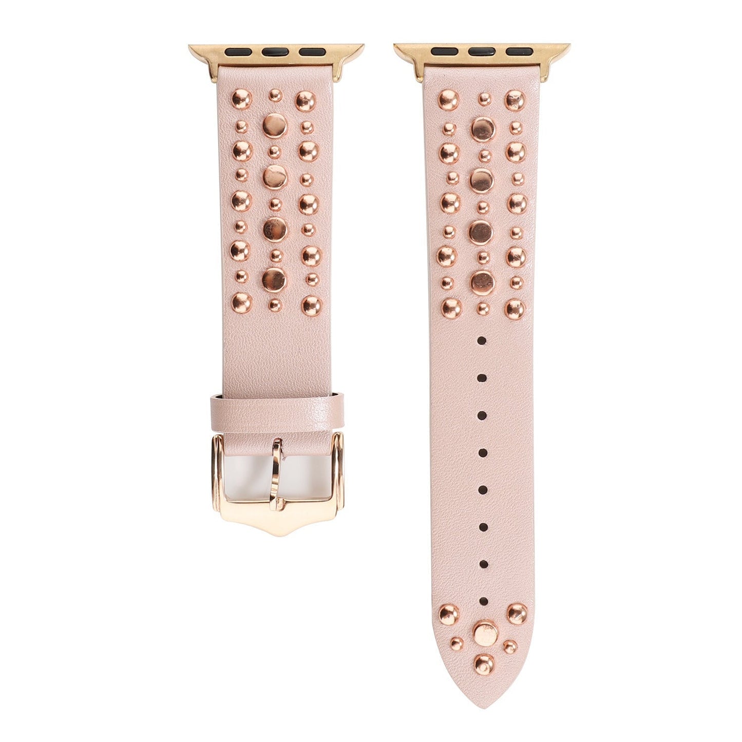 Apple, Strap Silver Nails, Gold Nails, Rose Gold Nails Iwatch54321 Rivet Leather Strap