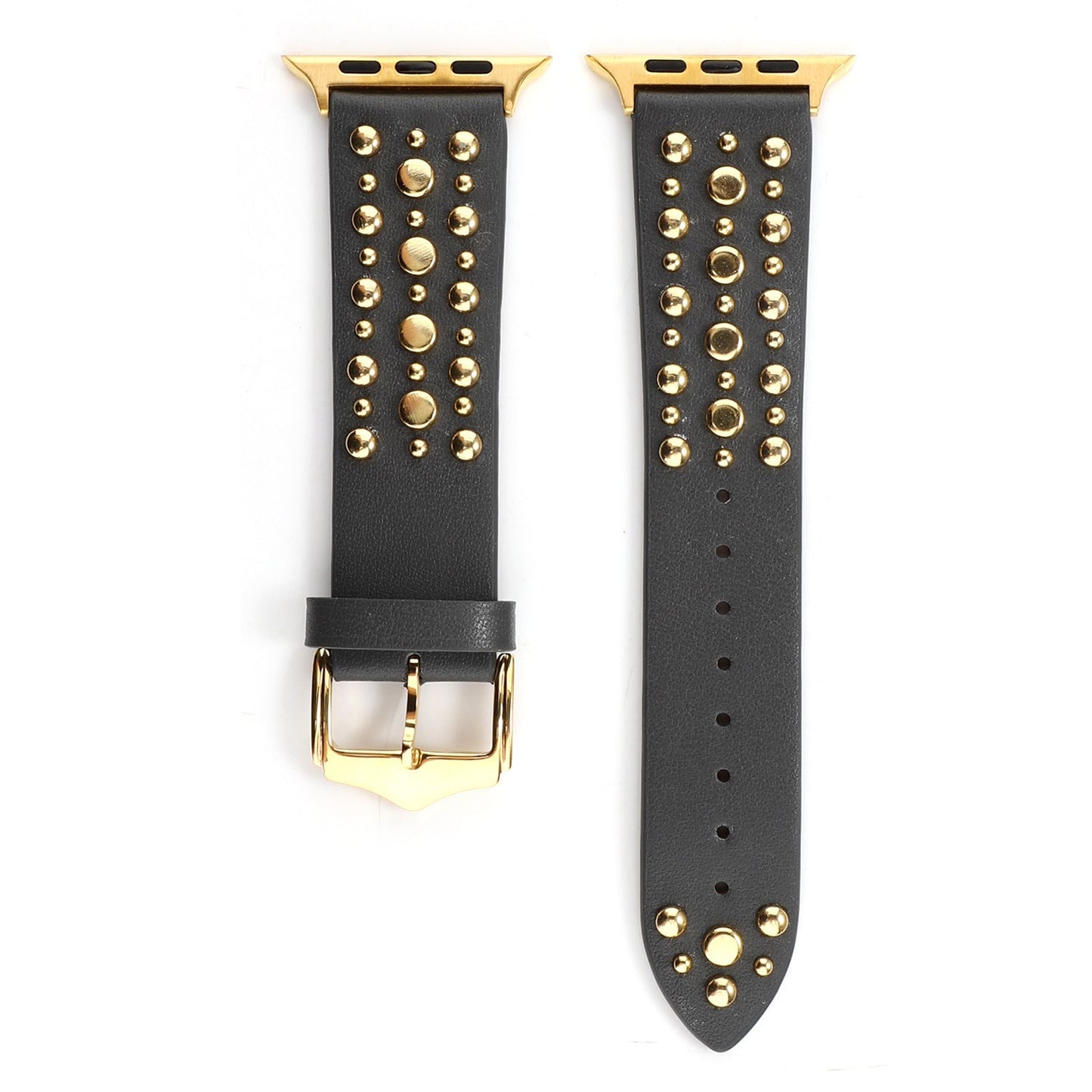 Apple, Strap Silver Nails, Gold Nails, Rose Gold Nails Iwatch54321 Rivet Leather Strap