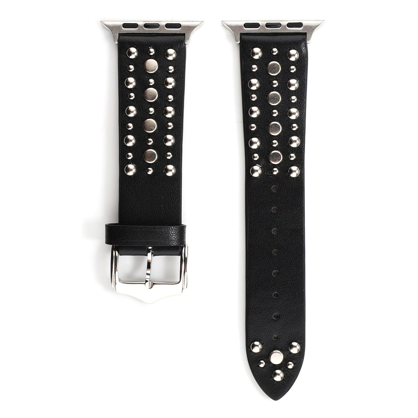 Apple, Strap Silver Nails, Gold Nails, Rose Gold Nails Iwatch54321 Rivet Leather Strap