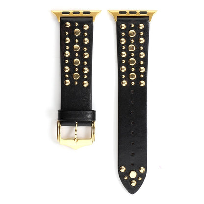 Apple, Strap Silver Nails, Gold Nails, Rose Gold Nails Iwatch54321 Rivet Leather Strap