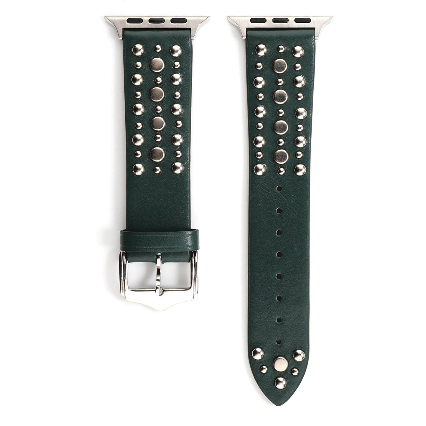 Apple, Strap Silver Nails, Gold Nails, Rose Gold Nails Iwatch54321 Rivet Leather Strap