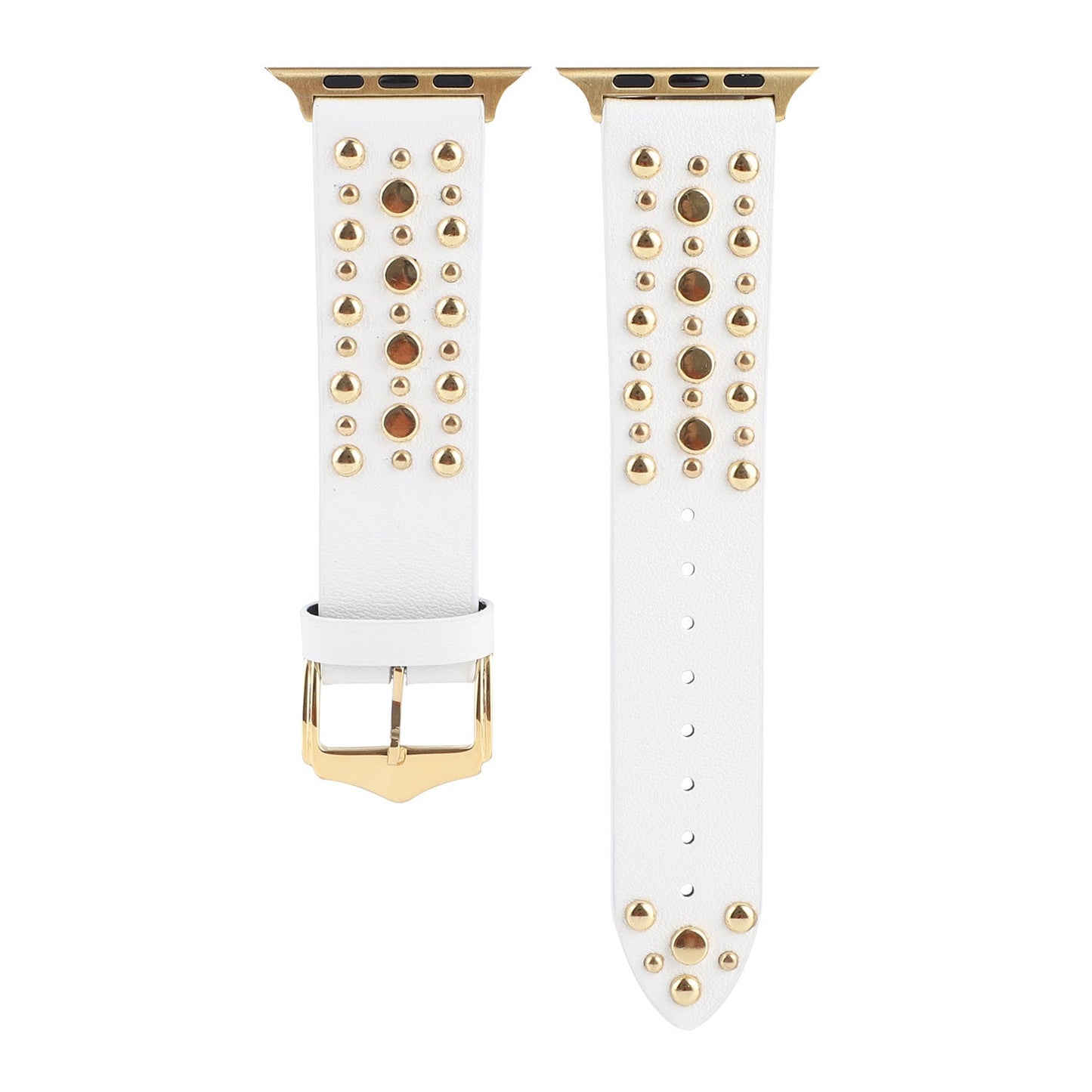 Apple, Strap Silver Nails, Gold Nails, Rose Gold Nails Iwatch54321 Rivet Leather Strap