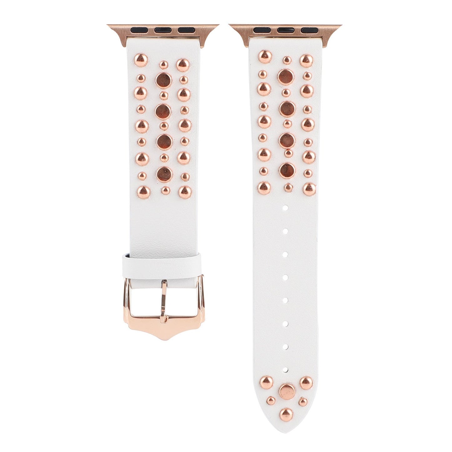 Apple, Strap Silver Nails, Gold Nails, Rose Gold Nails Iwatch54321 Rivet Leather Strap