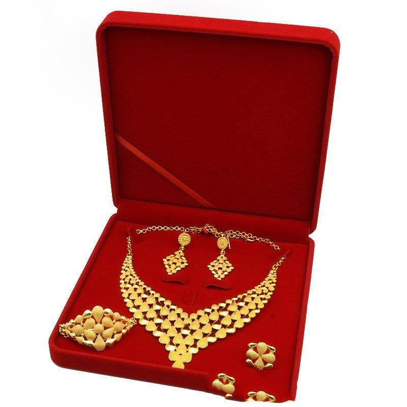Nigeria Dubai 1k Gold Jewelry Suit