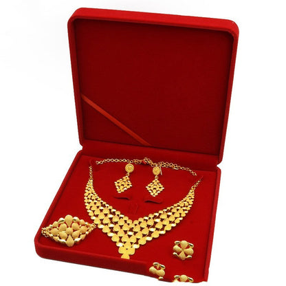 Nigeria Dubai 1k Gold Jewelry Suit