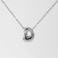 Women's Glossy Bubble Letter Necklace Gold Plated