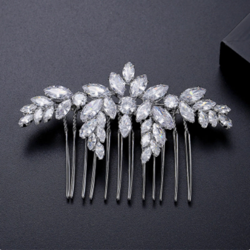 S925 Sterling Silver Moissanite Bridal Fashion Luxury Hair Accessories