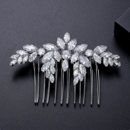 S925 Sterling Silver Moissanite Bridal Fashion Luxury Hair Accessories