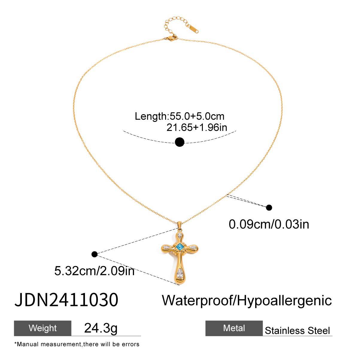 Zircon Titanium Necklace Light Luxury High-grade Jewelry