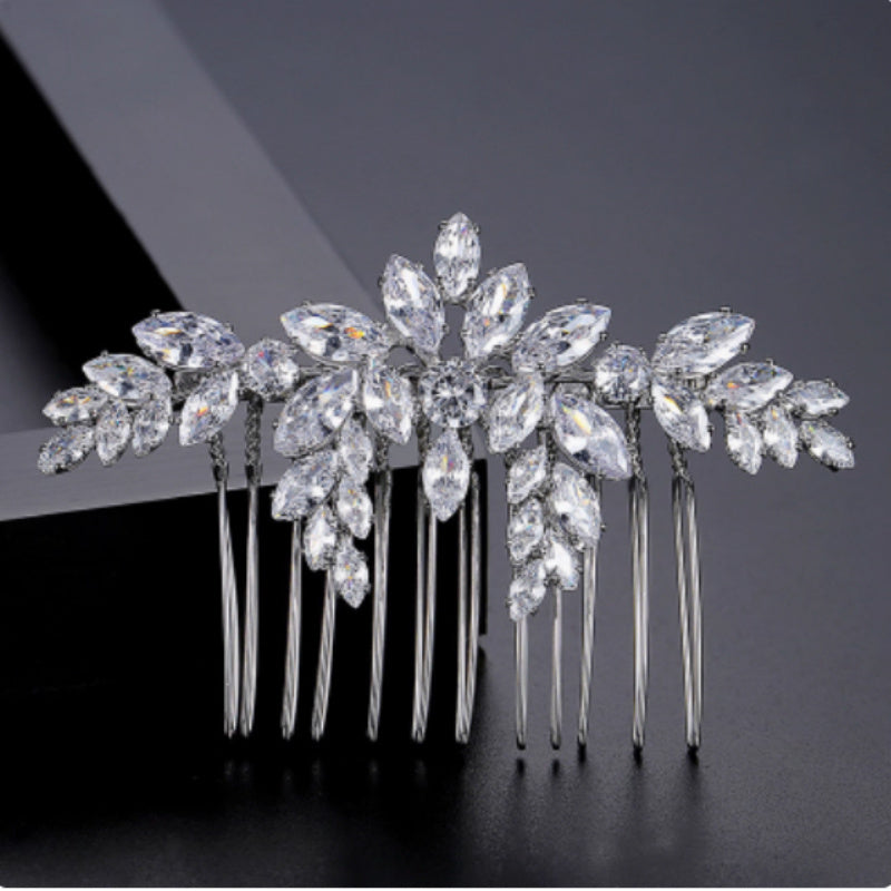 S925 Sterling Silver Moissanite Bridal Fashion Luxury Hair Accessories