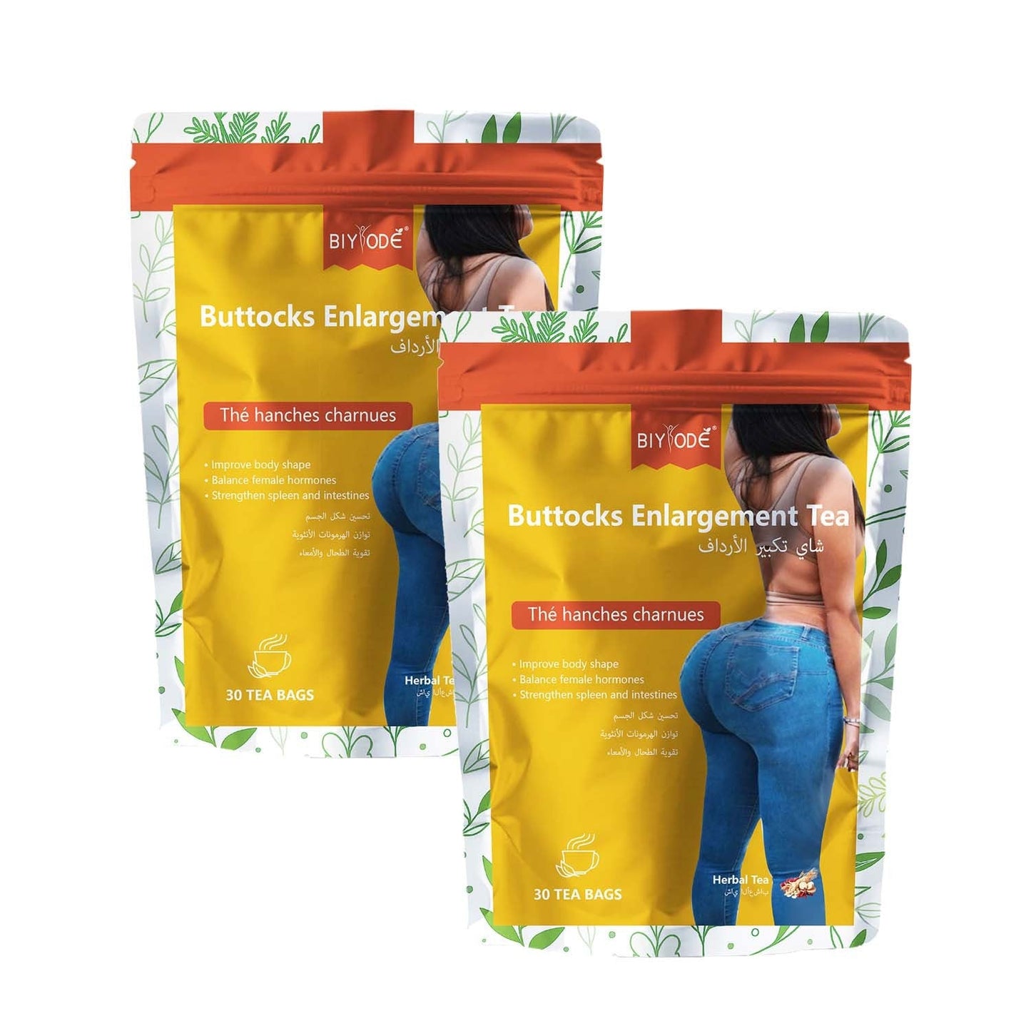 Herbal Supplement Buttocks Enlargement Tea Bag Hip Up Body Shaping Tea
