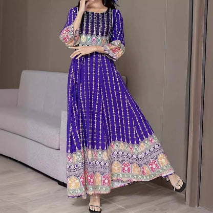 Women's Special-interest Design Bohemian Embroidery Ethnic Style Dress