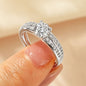 Women's Cross Light Luxury High-grade Sense Zircon Ring