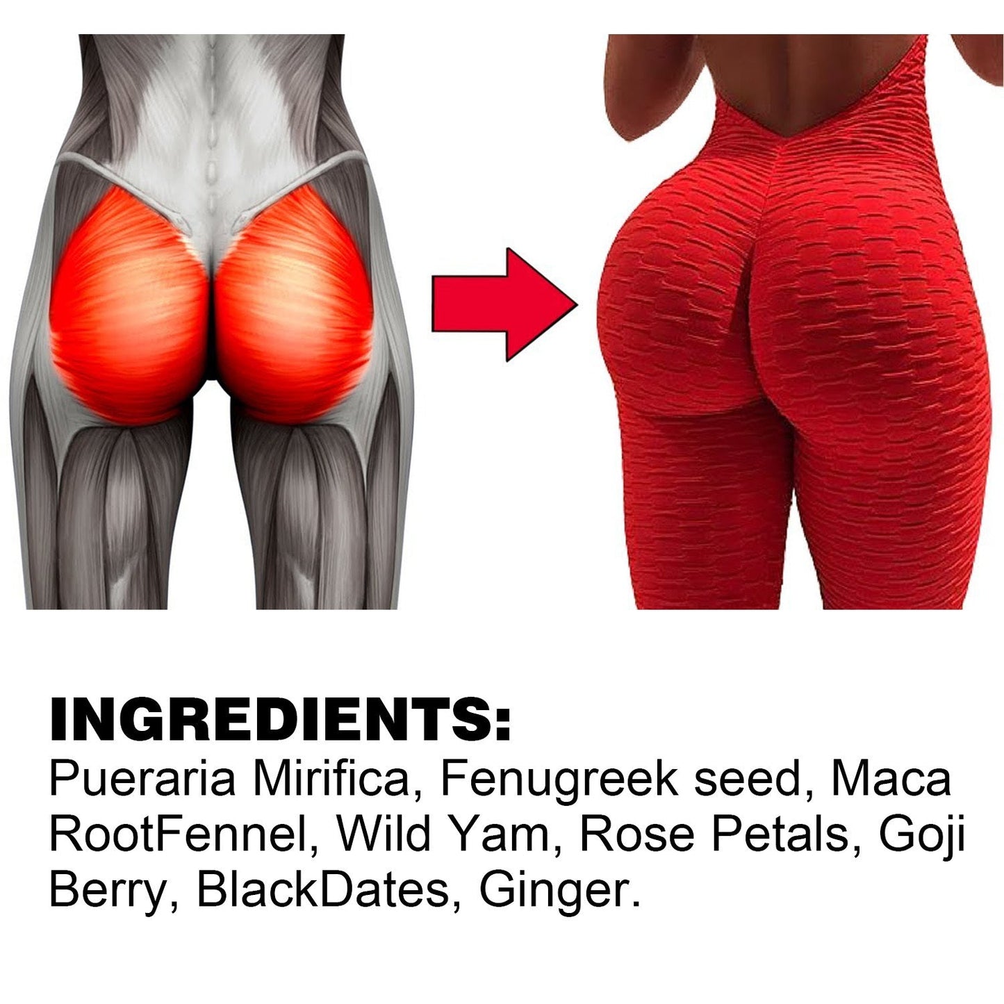 Herbal Supplement Buttocks Enlargement Tea Bag Hip Up Body Shaping Tea