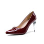 Sexy stiletto super high heel pointed toe shoes in size 34-50