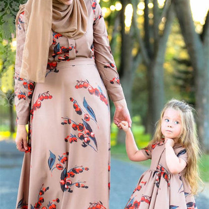 Slim Fit Oversized Luxury Dress Parent-child Outfit