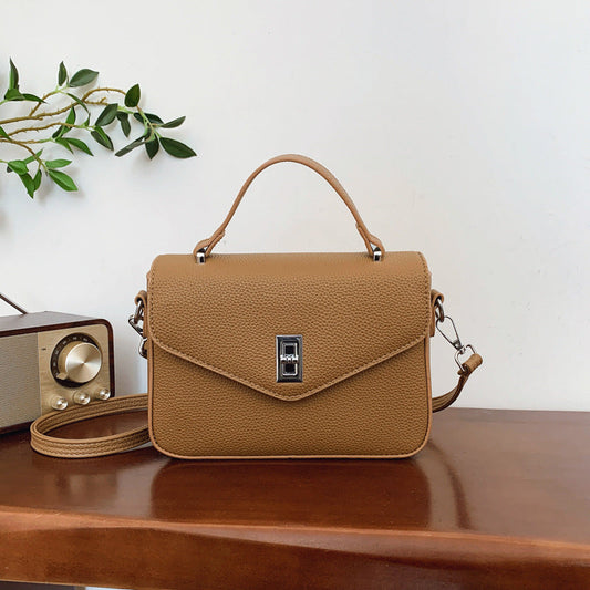 Fashion Casual All-match Commute Cowhide Portable Shoulder Messenger Bag