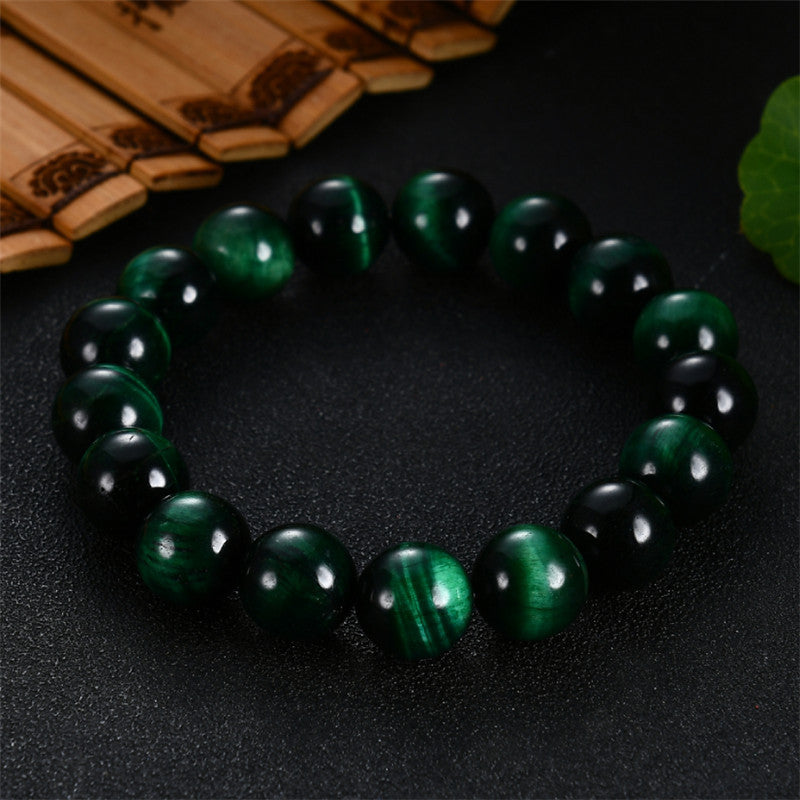 Fashion Natural Green Tiger Eye' Stone Bracelet