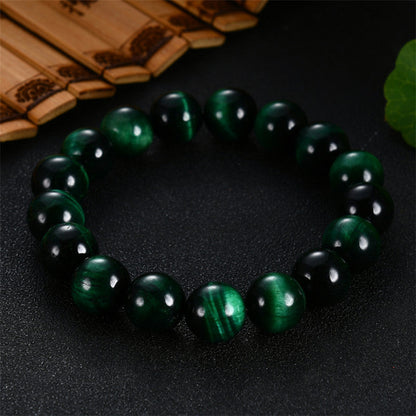 Fashion Natural Green Tiger Eye' Stone Bracelet