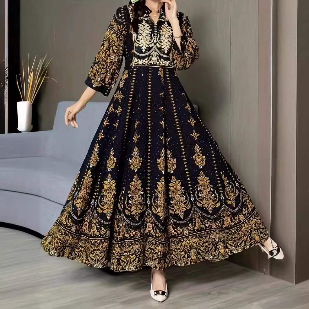 Women's Special-interest Design Bohemian Embroidery Ethnic Style Dress
