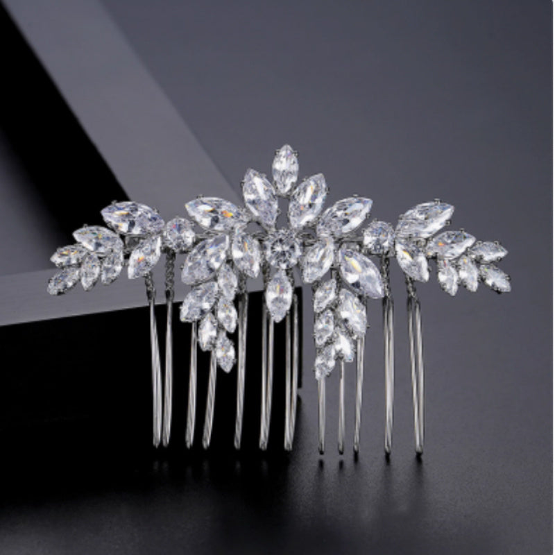 S925 Sterling Silver Moissanite Bridal Fashion Luxury Hair Accessories