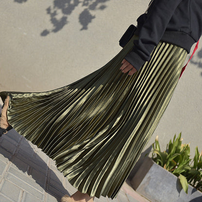Pleated Skirt Skirt Spring And Summer New High Waist Retro Fashion