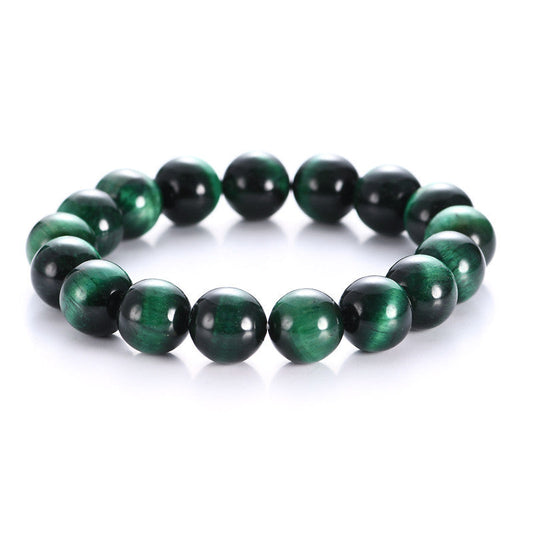 Fashion Natural Green Tiger Eye' Stone Bracelet