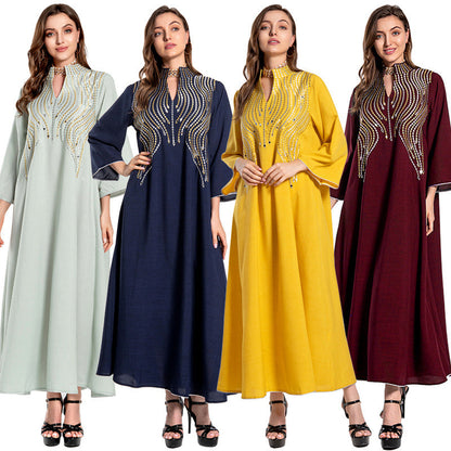 Women's Temperament Fashion Embroidery Evening Dress