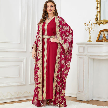 Cardigan Polyester Robe Dubai Dress for Posh Personality