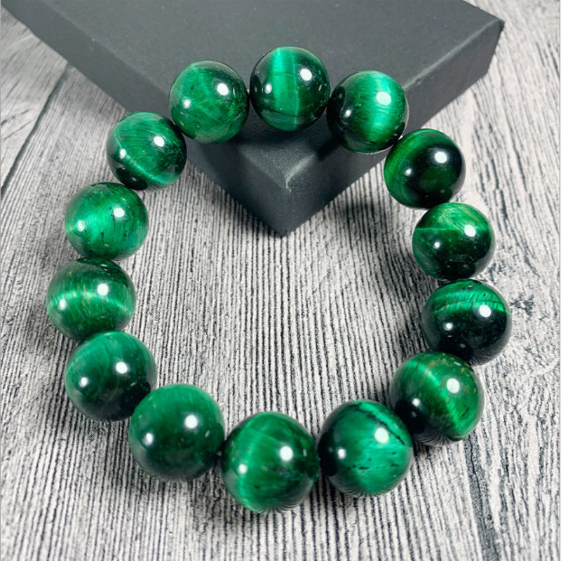 Fashion Natural Green Tiger Eye' Stone Bracelet