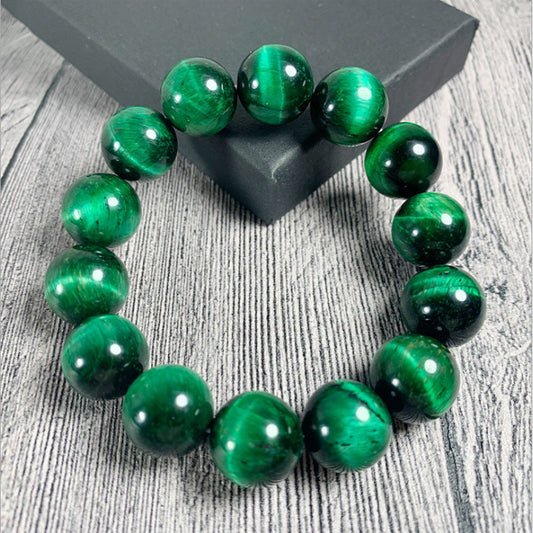 Fashion Natural Green Tiger Eye' Stone Bracelet