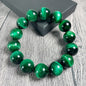 Fashion Natural Green Tiger Eye' Stone Bracelet
