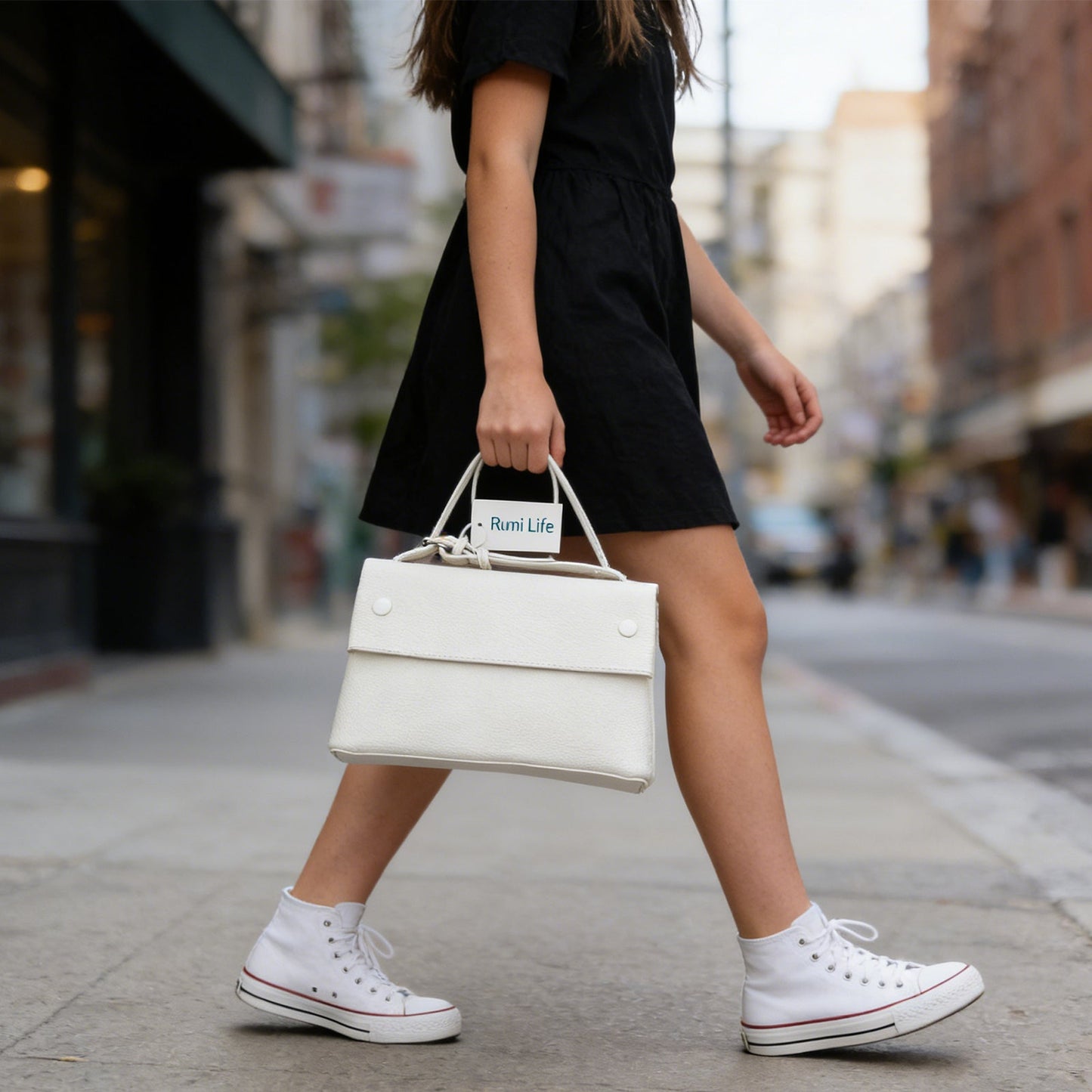 Simple Fashion Handbag-White