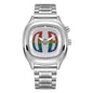 Retro-style Digital Display Watch With Hands And Numbersexclusive Trendy Quartz Timepiece