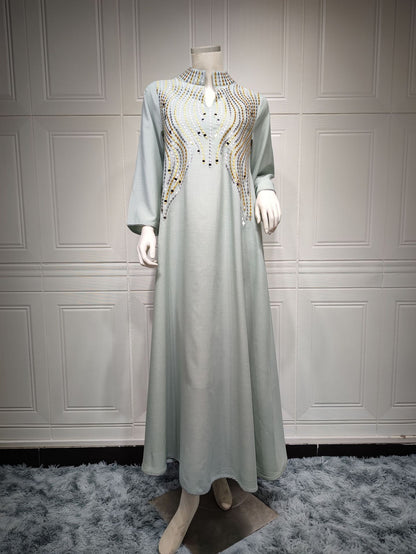Women's Temperament Fashion Embroidery Evening Dress
