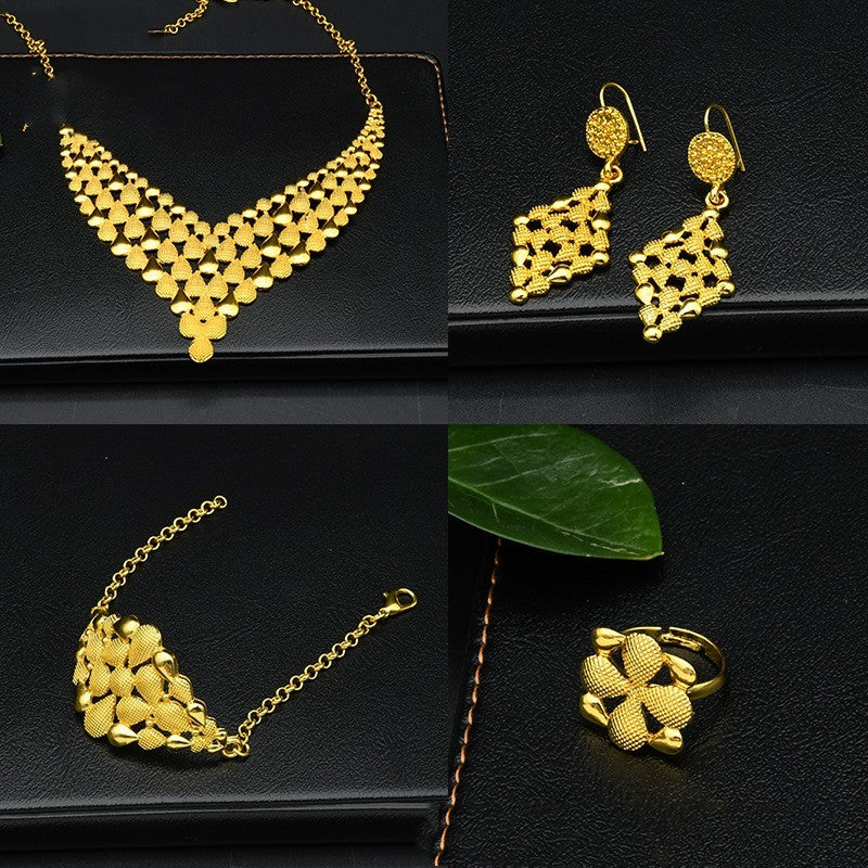 Nigeria Dubai 1k Gold Jewelry Suit