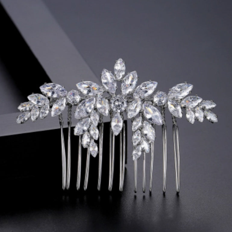 S925 Sterling Silver Moissanite Bridal Fashion Luxury Hair Accessories
