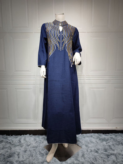 Women's Temperament Fashion Embroidery Evening Dress