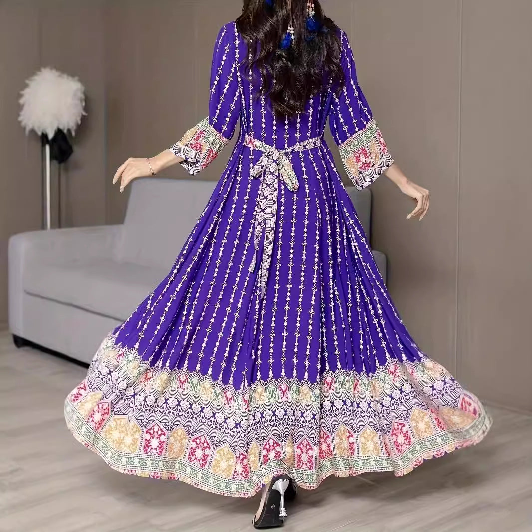 Women's Special-interest Design Bohemian Embroidery Ethnic Style Dress